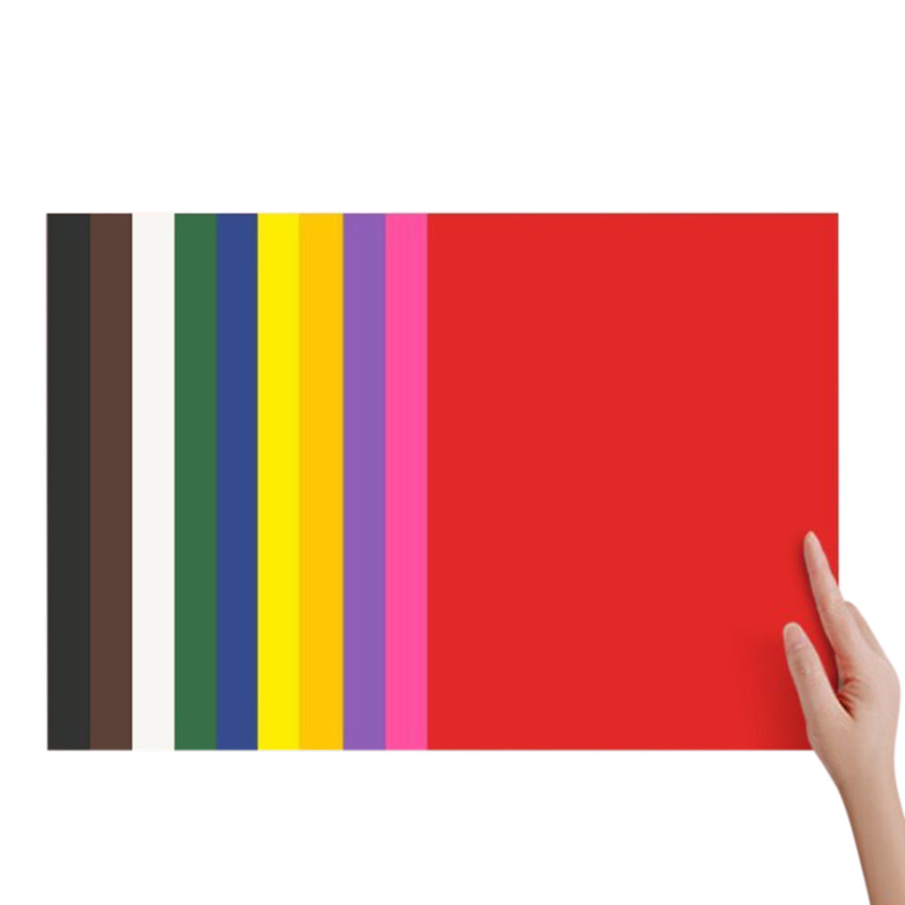 50 Sheet A4 10 Color Cardstock Origami DIY Craft Paper Set