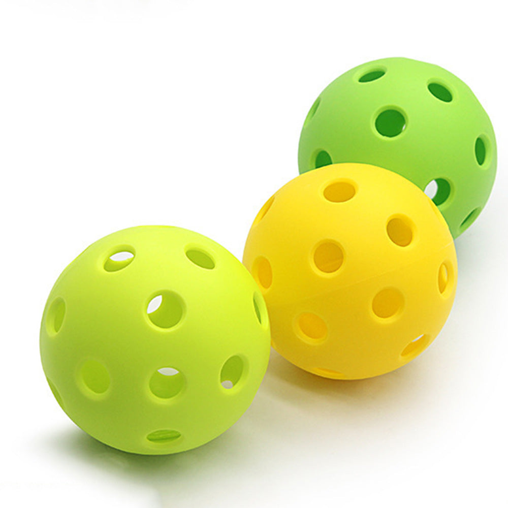 12 Pack TPE 26 Hole Training Balls High Visibility Indoor Outdoor