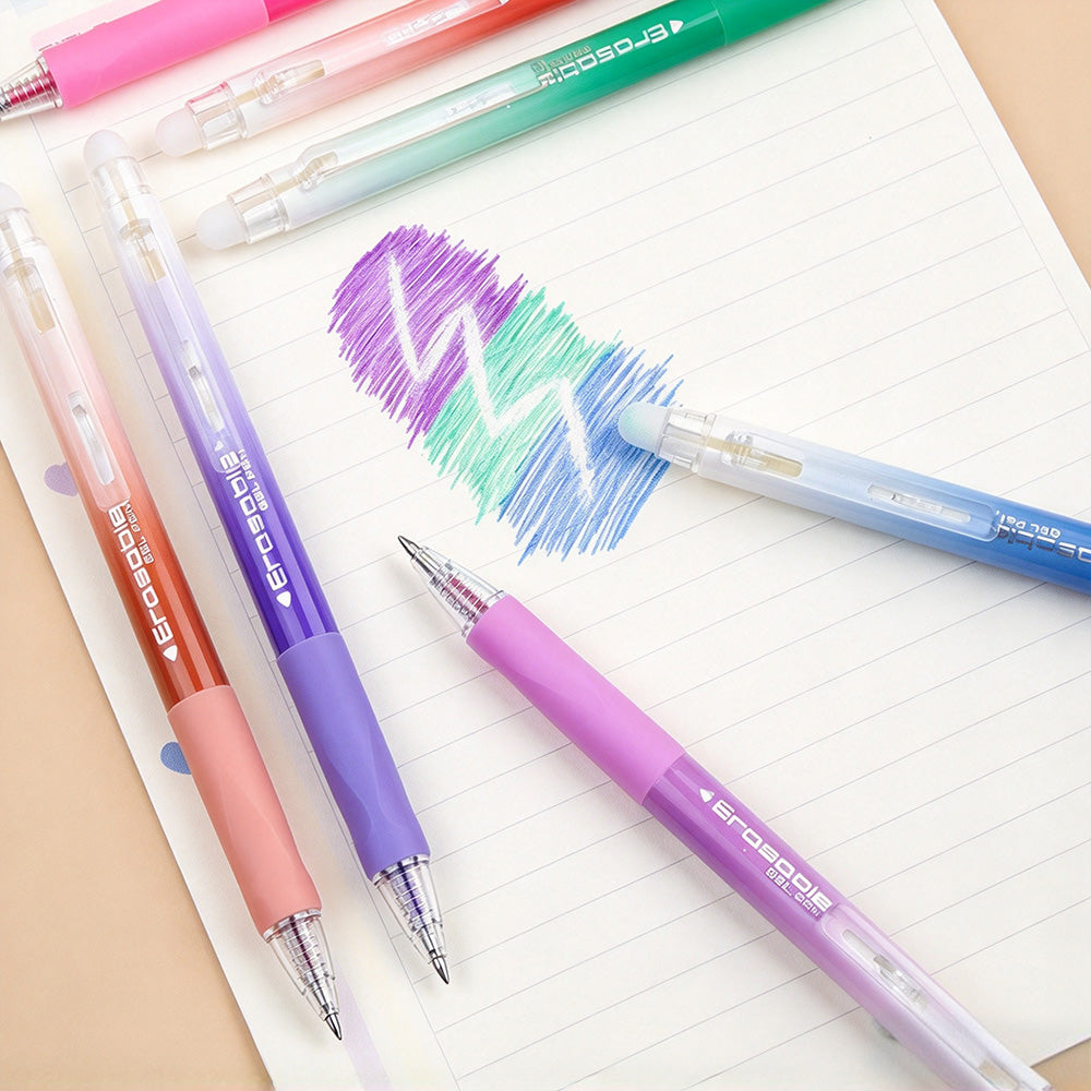 Colorful Click-Erasable Gel Pen Set for Students School and Office