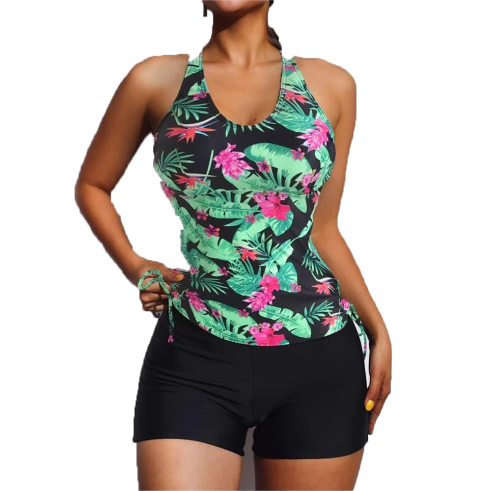 Tank & Short Swimwear Set -Green