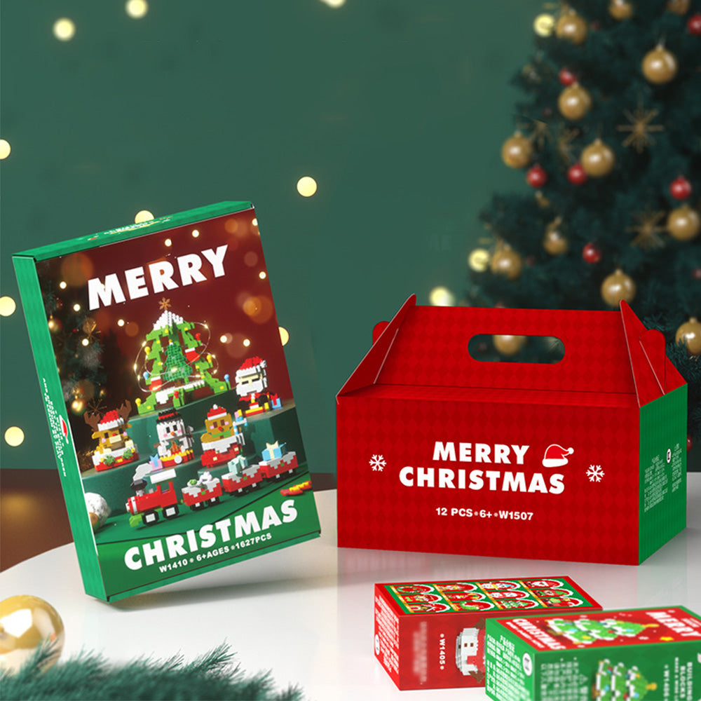 Christmas Tree Ornaments Building Blocks Christmas Santa Nutcracker Xmas Ornament