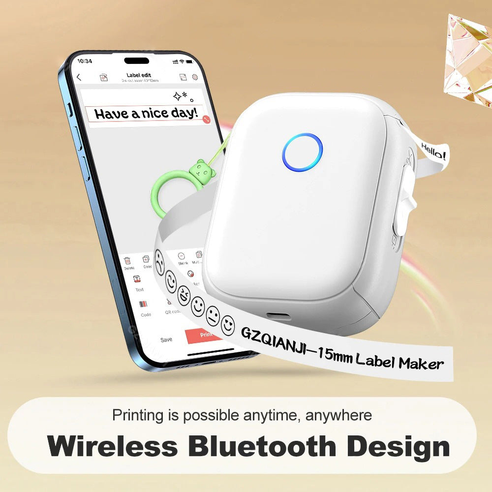 Mini Portable Bluetooth Thermal Label Printer
