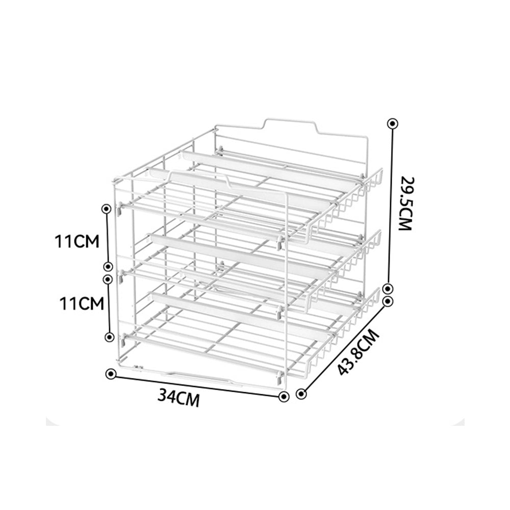 3-Tier Kitchen Stackable Can Storage Rack