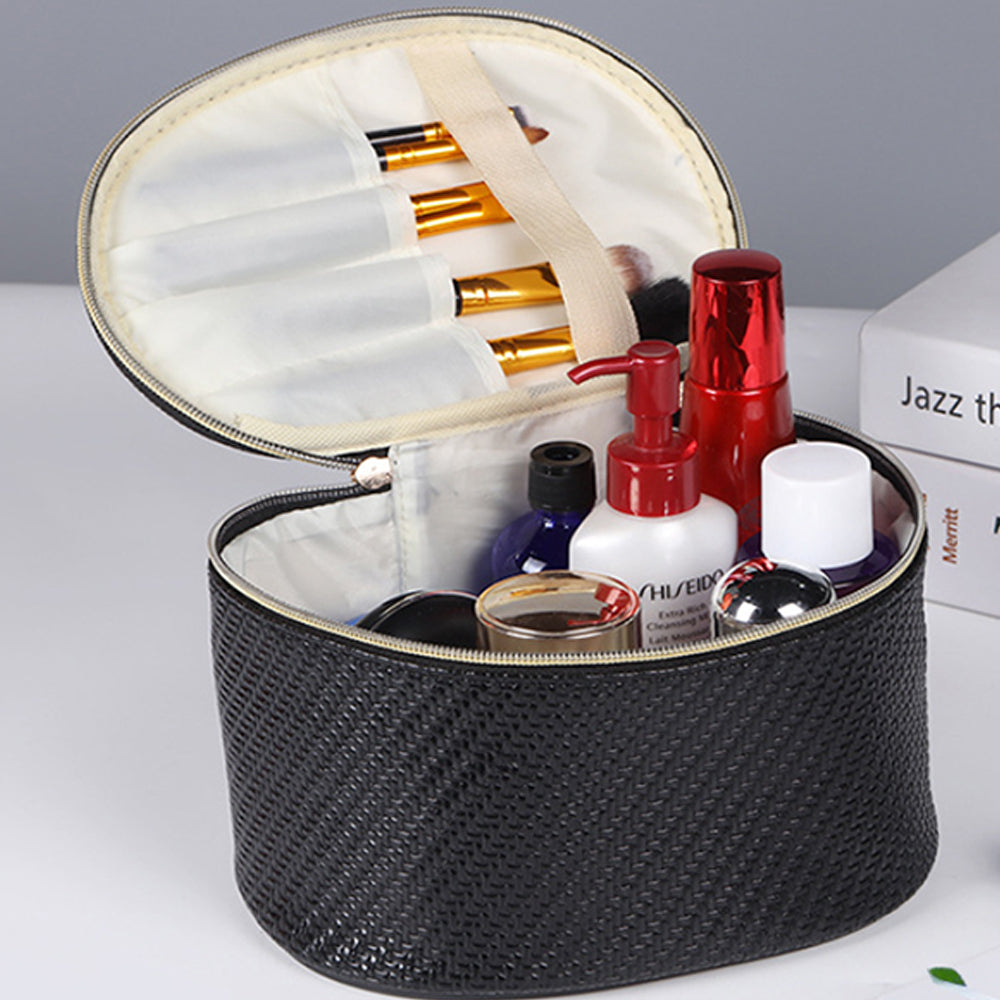 2Pcs PU Leather Cosmetic Bag