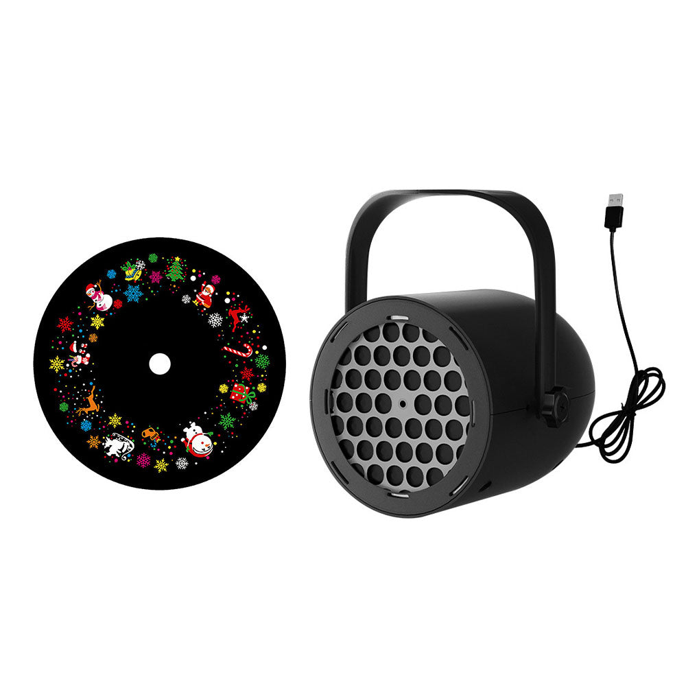 USB LED Christmas Projector Light Indoor Outdoor Holiday Decoration Lamp