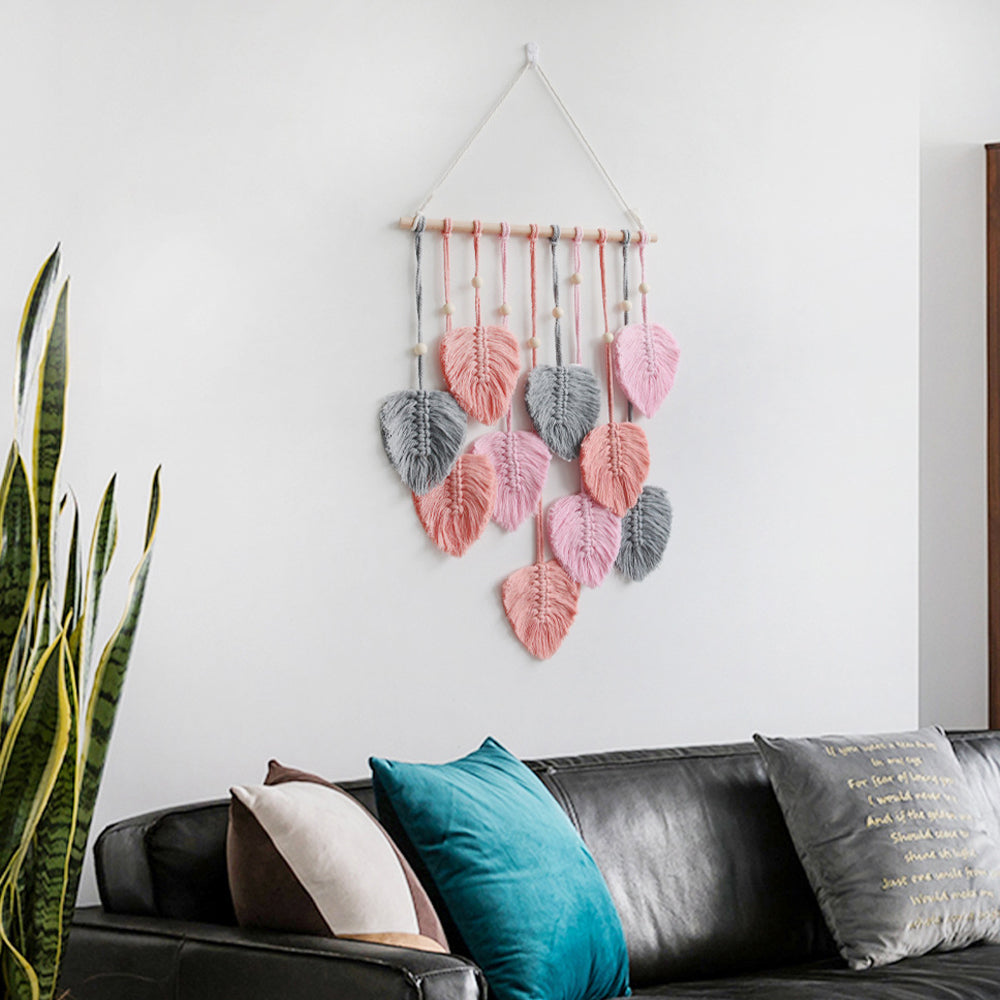 Boho Macrame Tapestry Hand Woven Cotton Wall Hanging Decor
