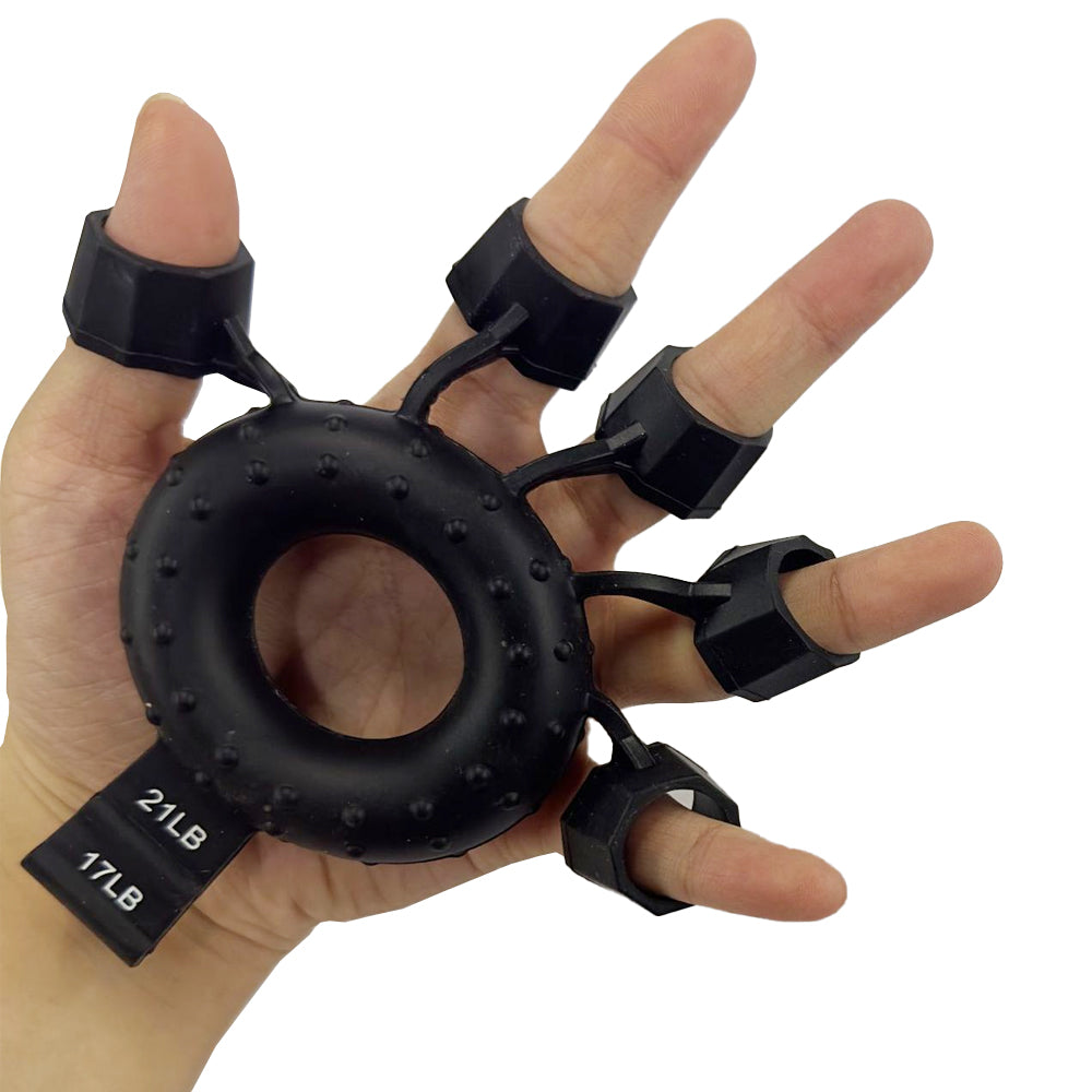 2Pcs Hand Grip Strengthener-Black and Grey