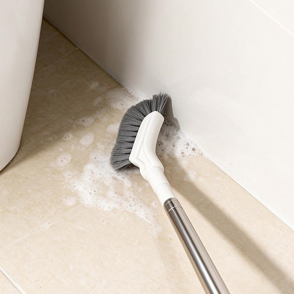 2X Telescopic L-Shaped Crevice Cleaning Brush for Window Toilet and Floor Gaps