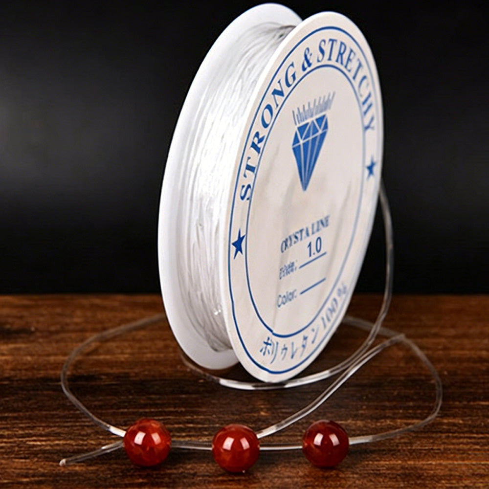 10 Rolls Transparent Elastic String Stretchy Beading Cord for Bracelet and Necklace DIY Making