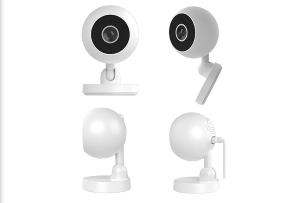 Total Coverage Security Camera with Night Vision, Two-Way Audio and Dual Storage