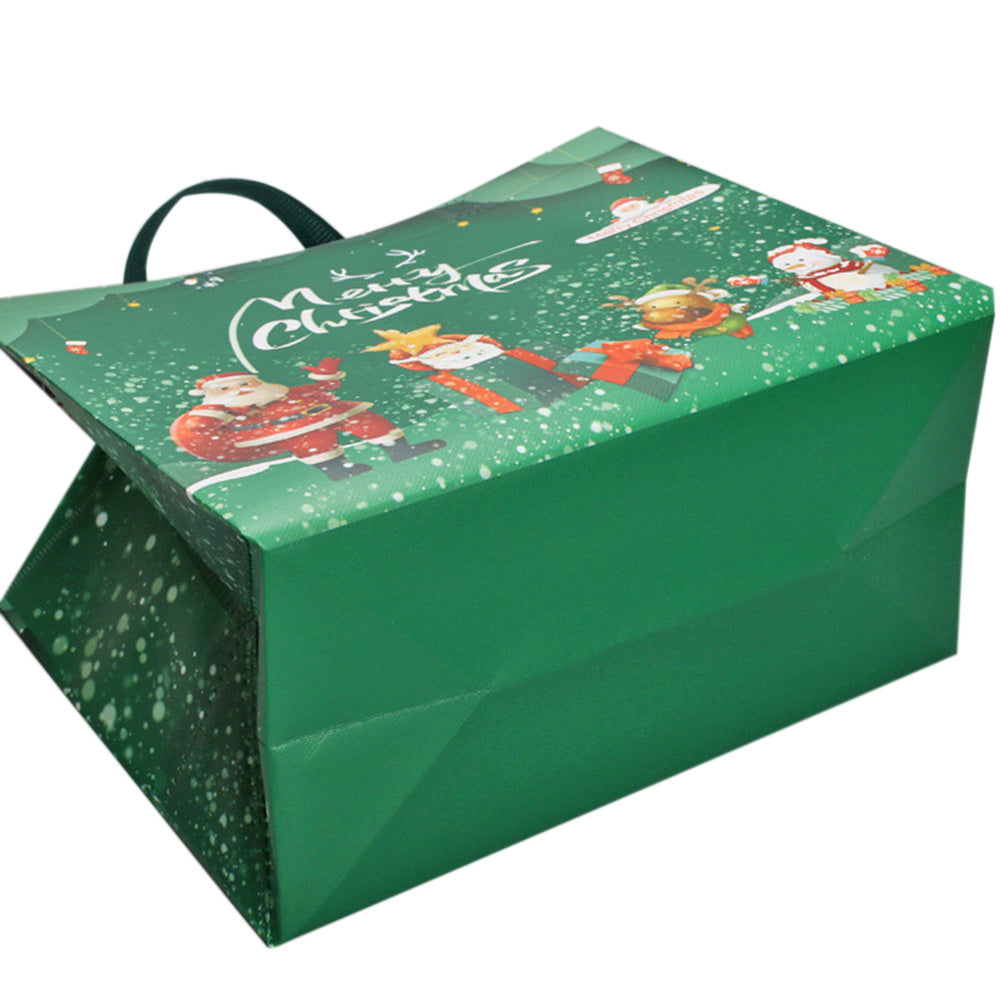 12 Pack Christmas Gift Bags Large Reusable Tote Bags Xmas Party Favors