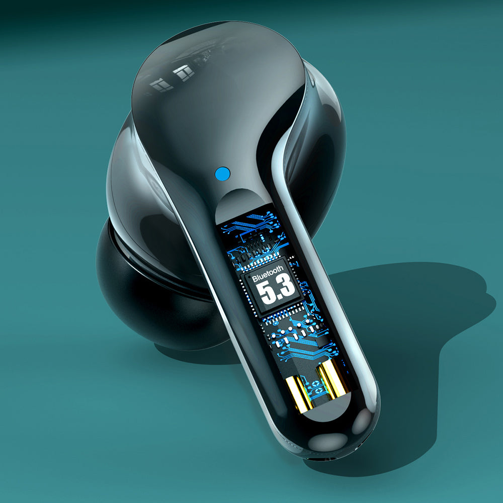 Wireless Bluetooth 5.3 HiFi Stereo Ear Buds with Digital Display for iOS Android