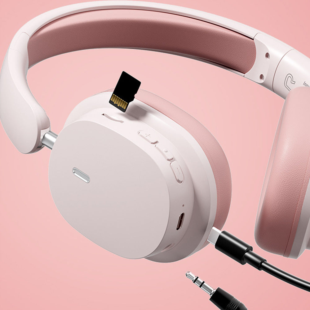 Wireless Bluetooth 5.3 Headphones Earphones HIFI Stereo Over-Ear Headsets