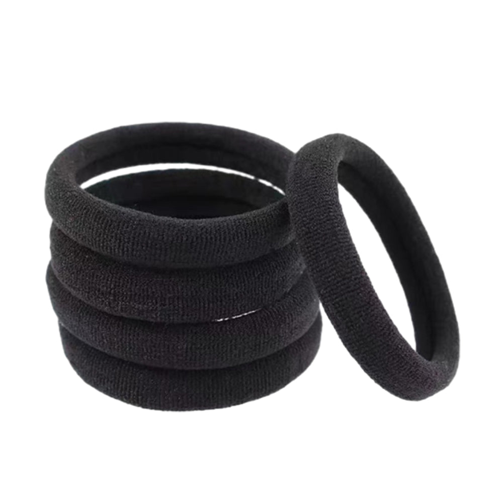 100Pcs Elastic Black Hair Bands