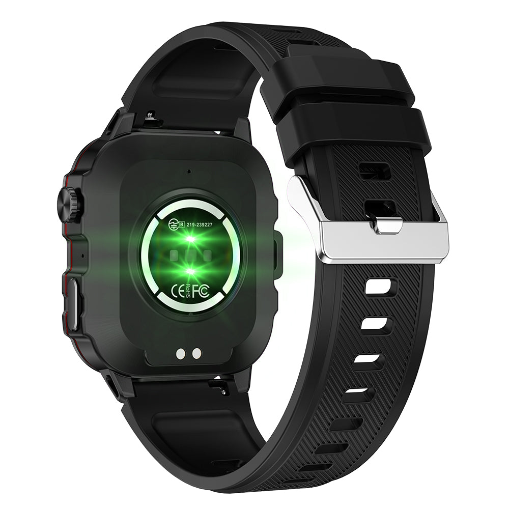 1.96-Inch Smart Watch with Heart Rate Monitor Voice Assistant and 100+ Sports Modes