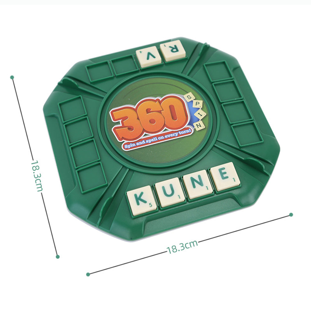 Scrabble Board Game Rotating Word Building Family Party Game
