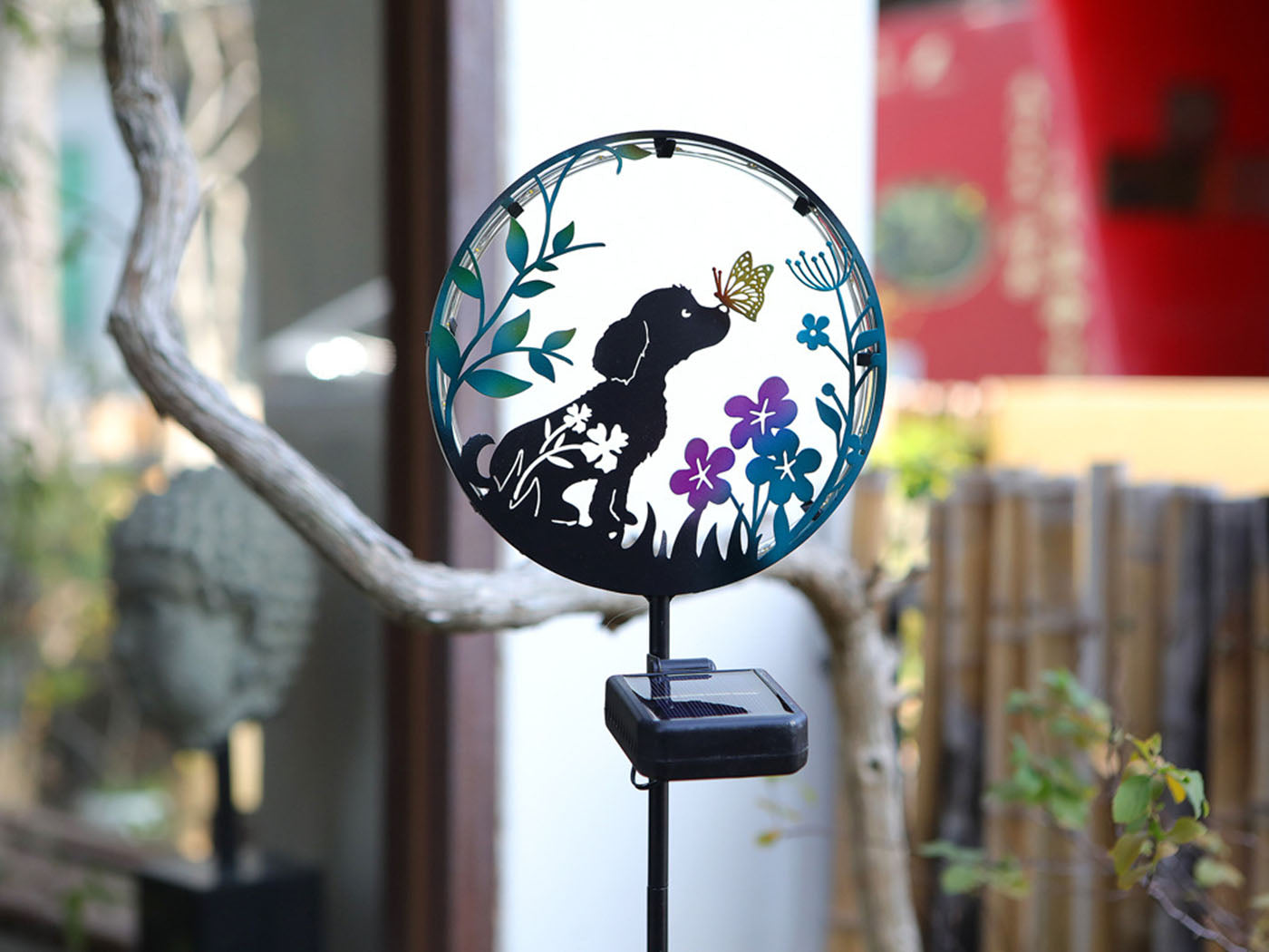 Solar Lights Solar Silhouette Light Silhouette Garden Stakes Outdoor Garden Lamp