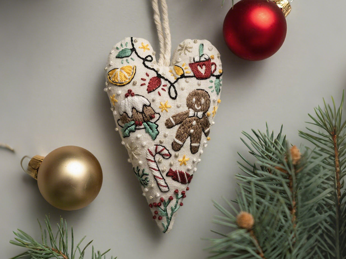 DIY Embroidery Christmas Ornament Kits Christmas Tree Hanging Ornament