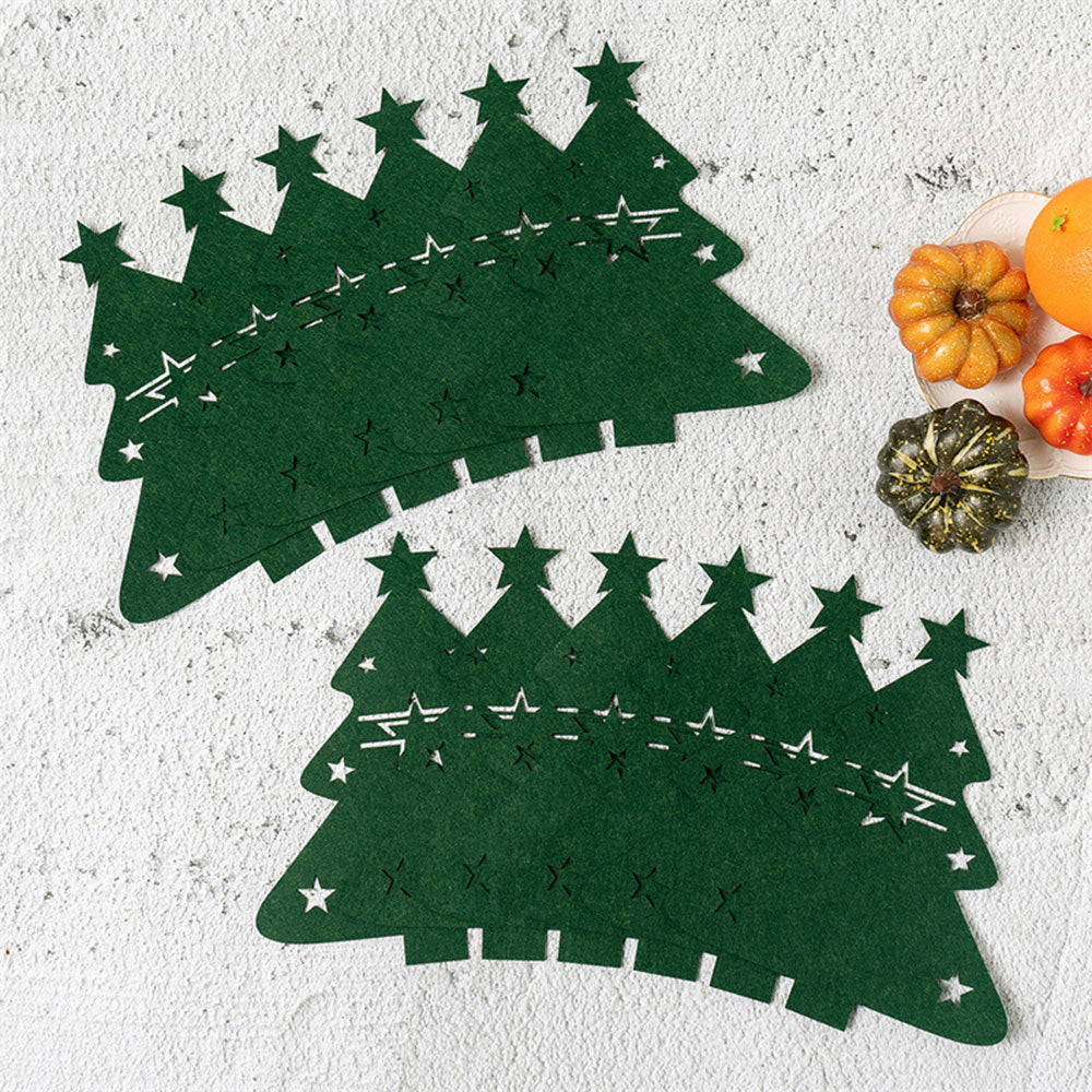 12Pcs Cutlery Bag Table Decoration Christmas Knife Fork Holder Tableware Organizer