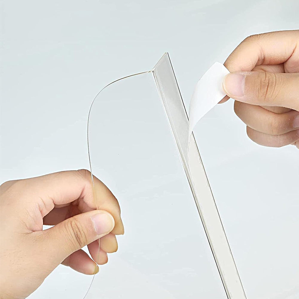 2Pcs Bathtub Splash Guards with Adhesive