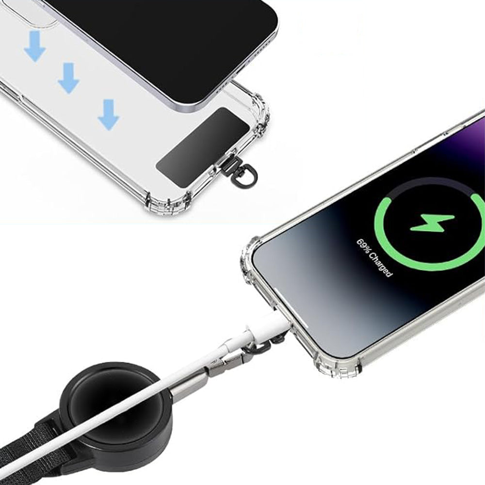 2XRetractable Phone Holder Locking Carabiner 360 Degree Swivel for Sports