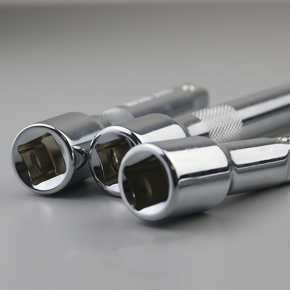 3 Piece Half Inch Drive Socket Extension Bar Set 7 12 and 25cm