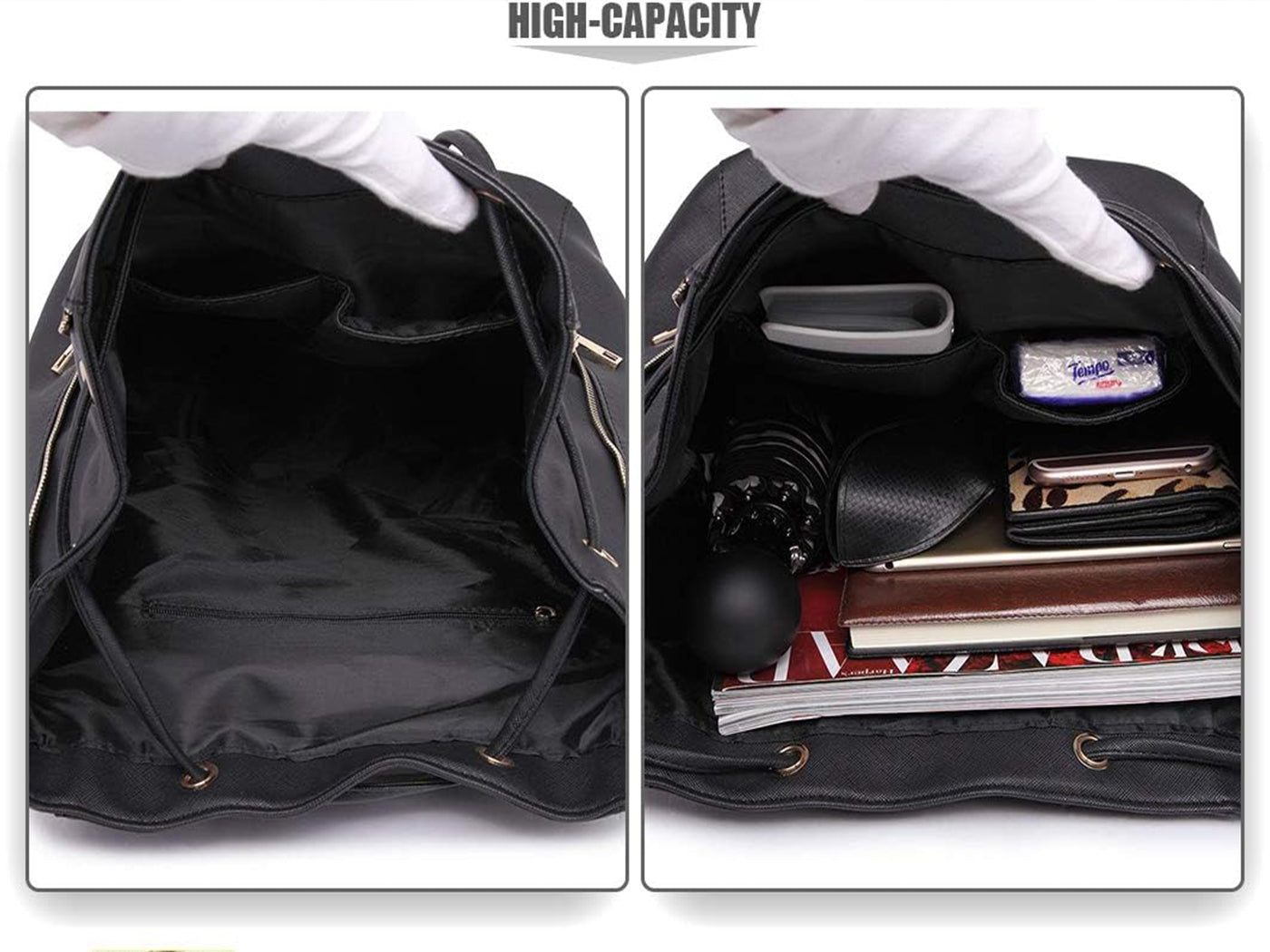 Womens PU Leather Fashion Backpacks