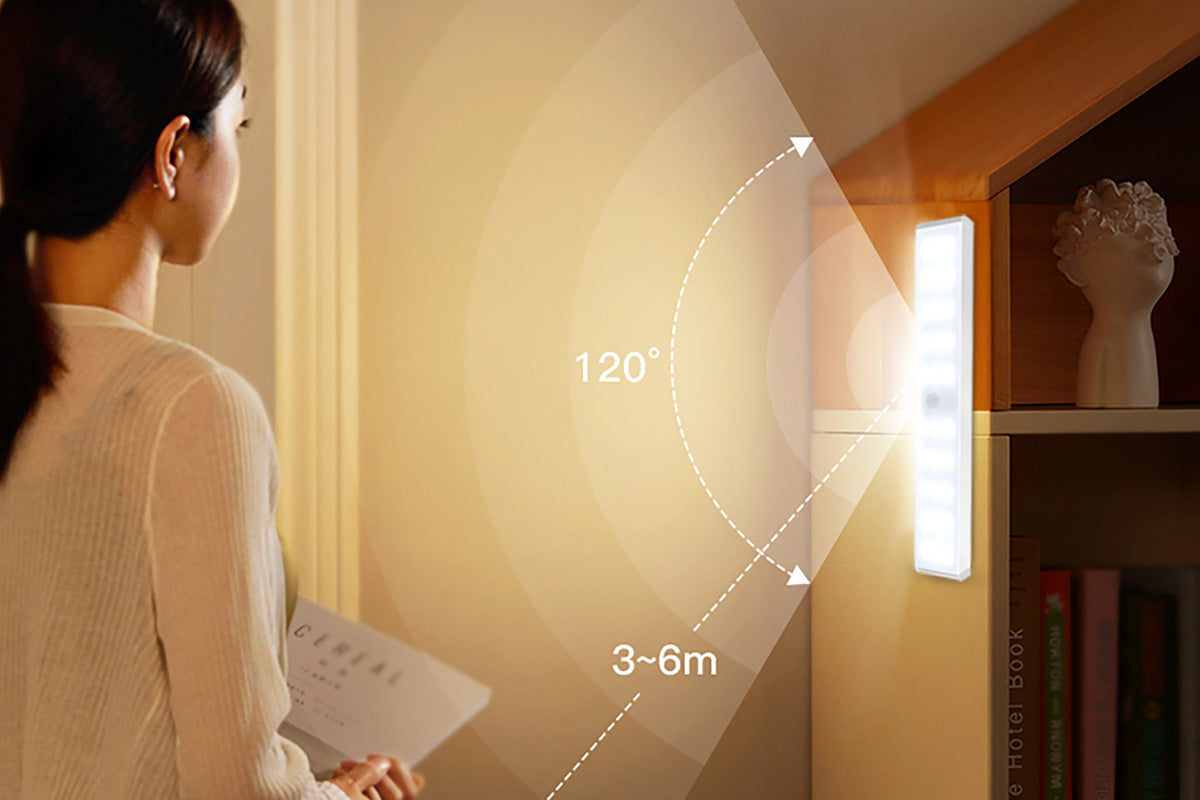 Under Cabinet Lights with Charging Station Motion Sensor Light for Cabinets Bookshelf