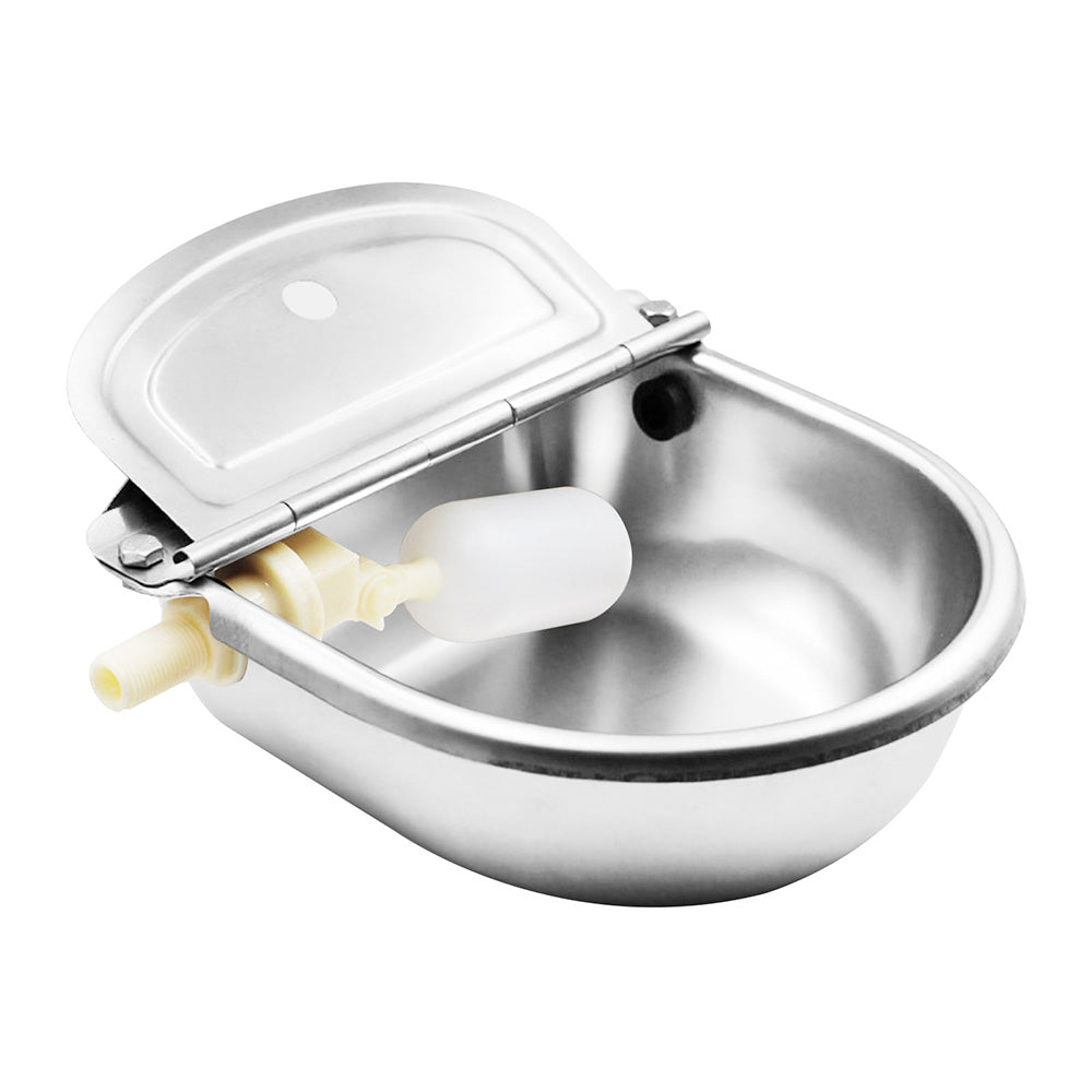 4L 304 Stainless Steel Automatic Cattle Water Bowl with Drain Hole