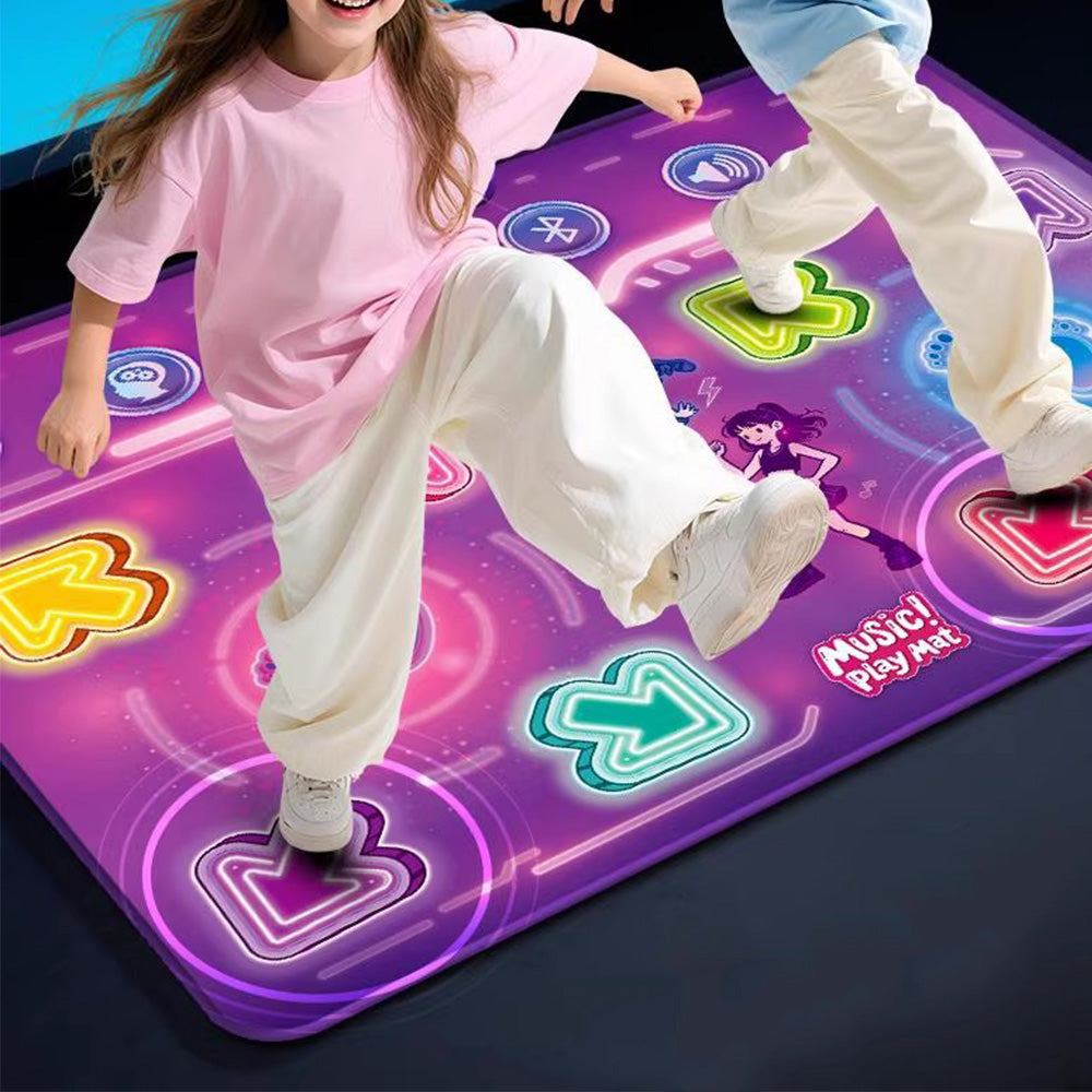 Rechargeable Dance Mat with 5 Modes Electronic Music Dance Pad for Living Room and Game Room