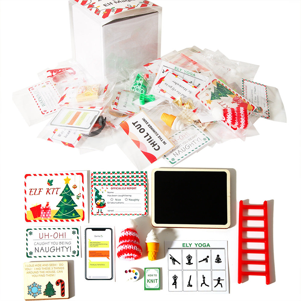 Elf Kit 24 Days Of Christmas Elf Magic Kit Elf Activities Props And Countdown Xmas Gift
