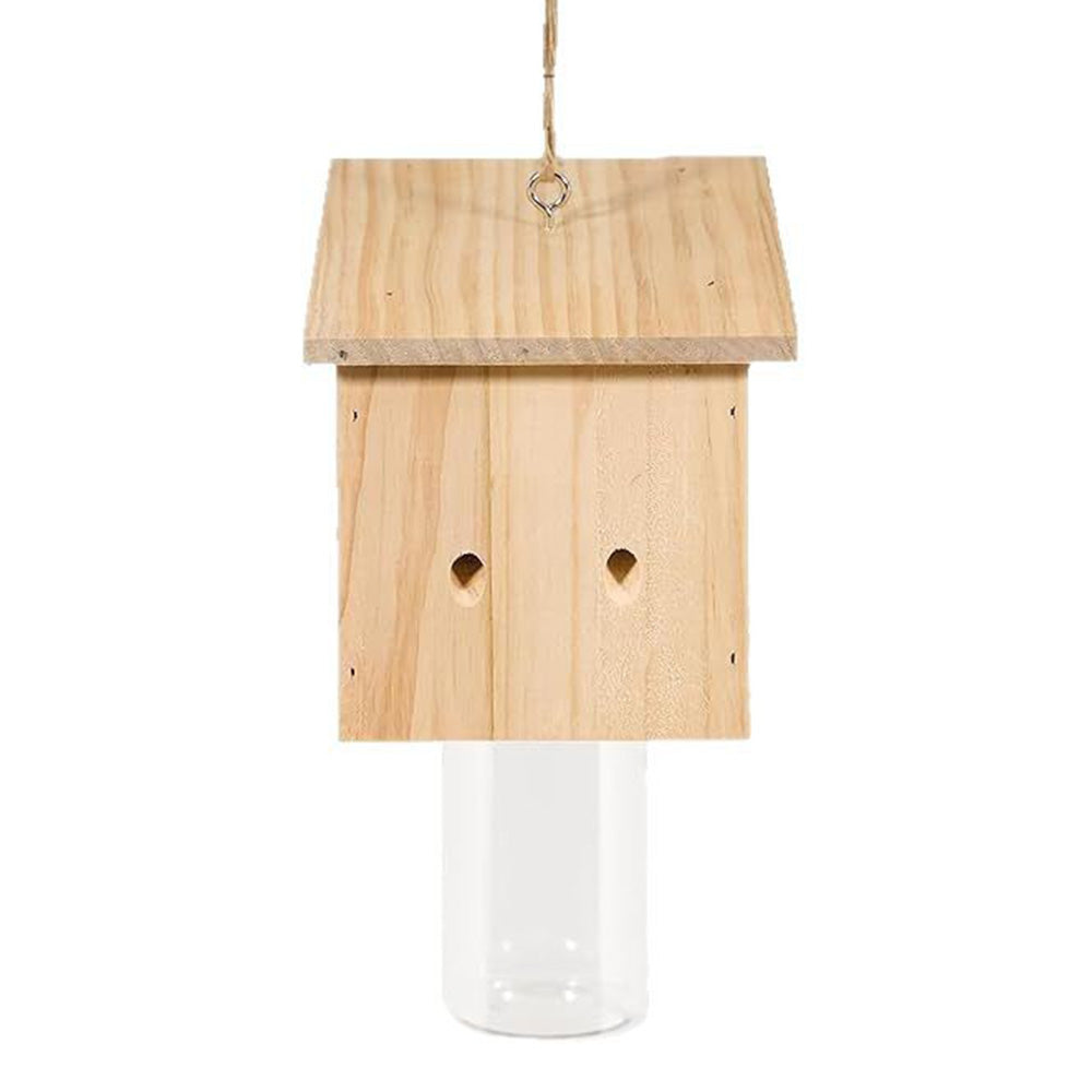 Wood Carpenter Bee Trap For Outside Cube Style Nature Hanging Carpenter Bee Traps