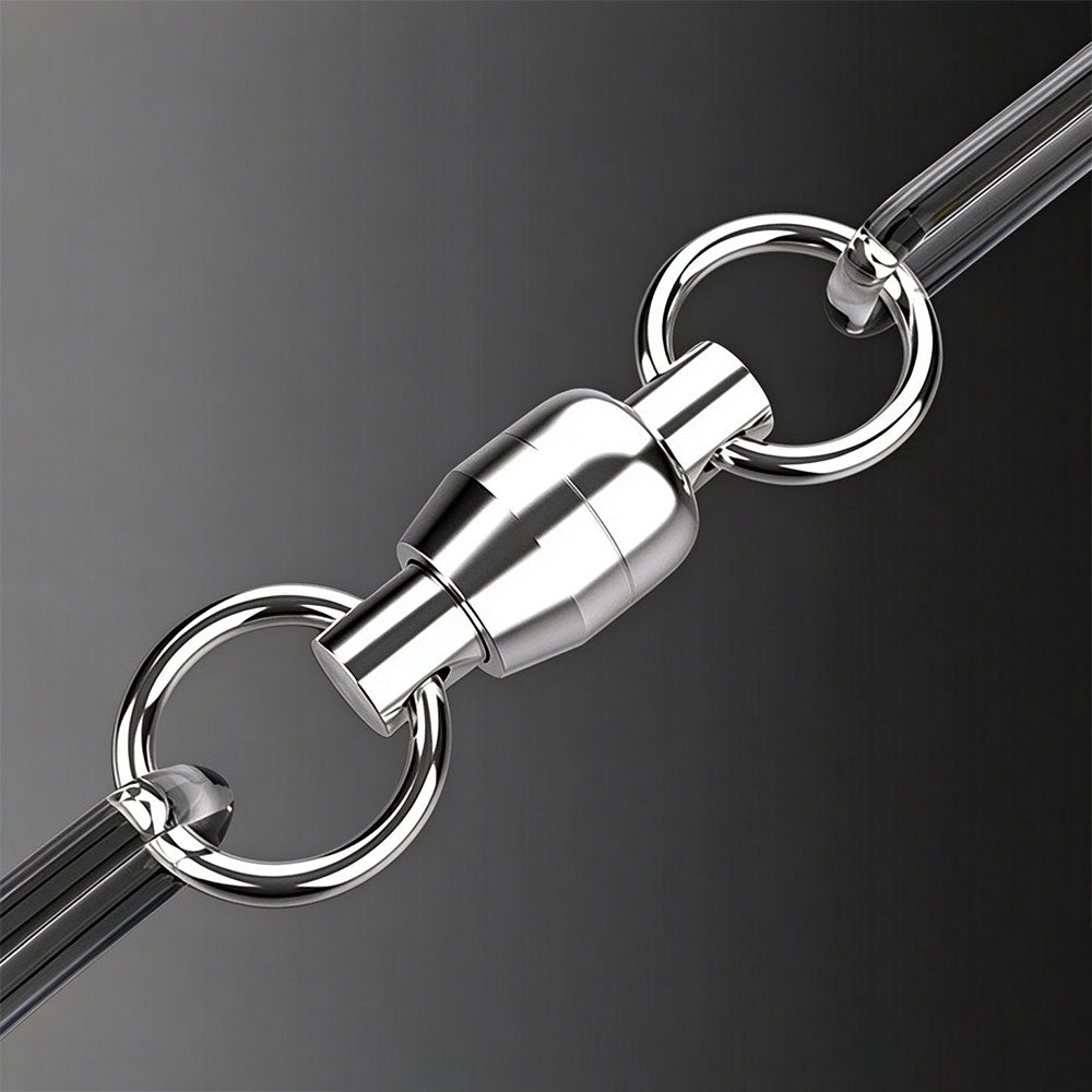 25 Pack Ball Bearing Swivels Stainless Steel Solid Welded Rings Fishing Tackle