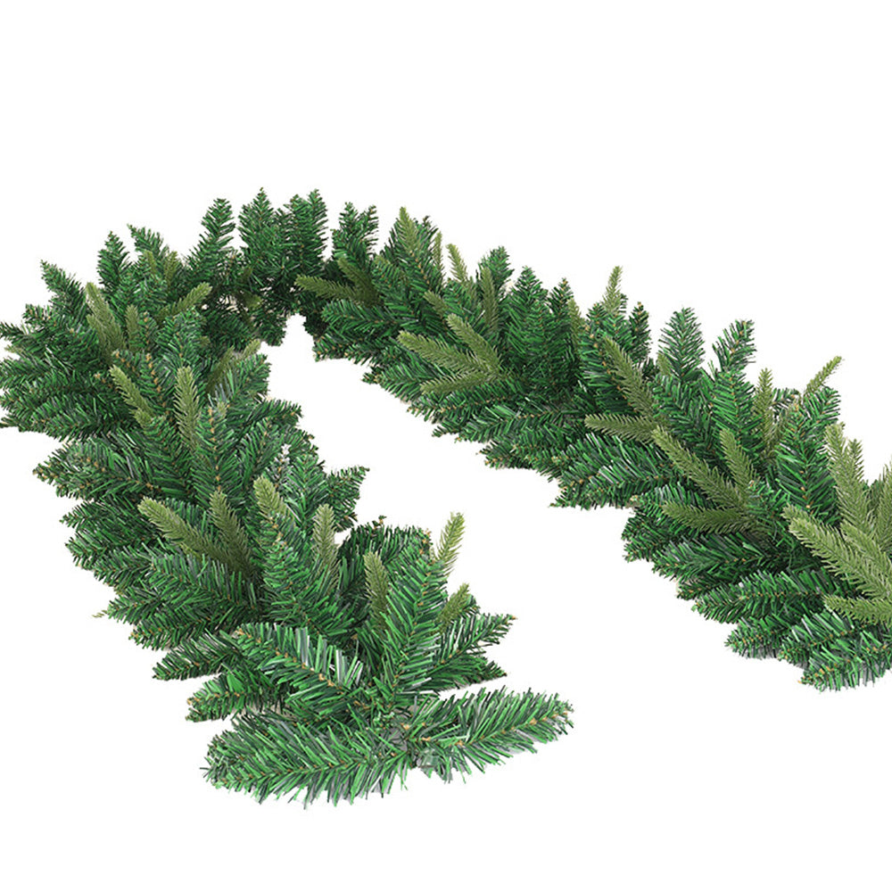 Christmas Pine Garland String Light LED Lighted Garland Artificial Pine Rattan Stairs Fireplace Decor Xmas Decoration