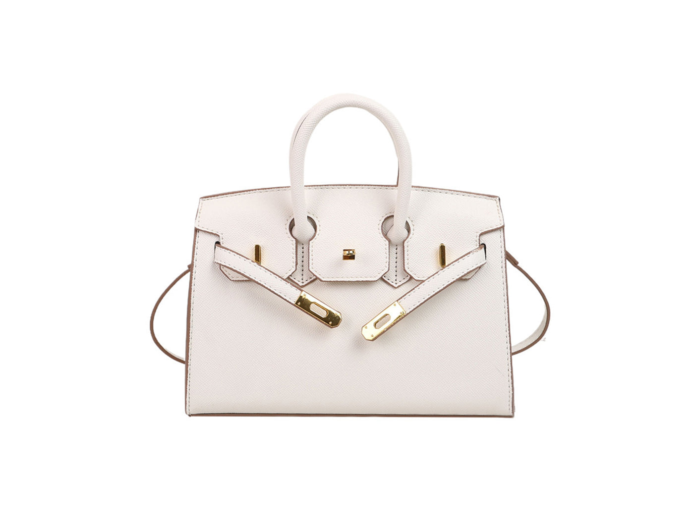 Chic Mini Birkin-Inspired Lock Crossbody Satchel Bag