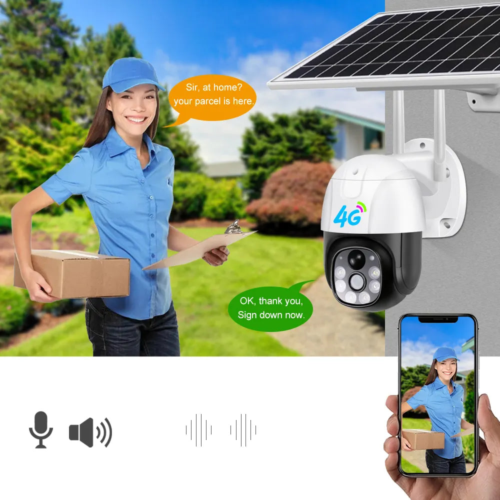 Solar Wireless WiFi Cameras for Outdoor Security