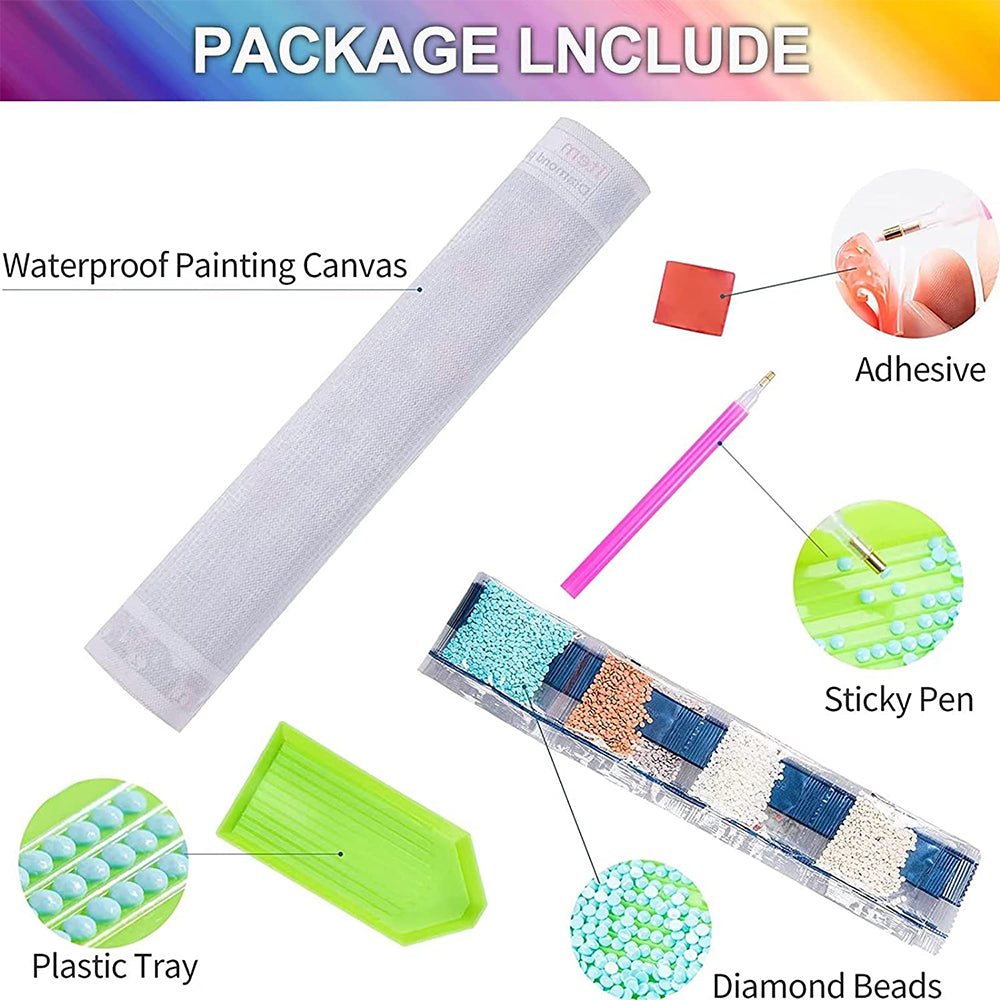 5D Diamond Painting Fantasy Cottage Castle Kits for Kids Adults Beginners