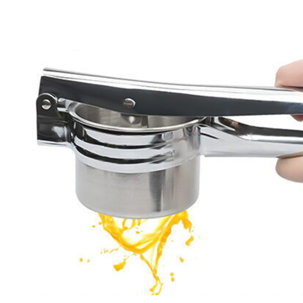 Stainless Steel Manual Potato Ricer Juicer with 3 Interchangeable Discs