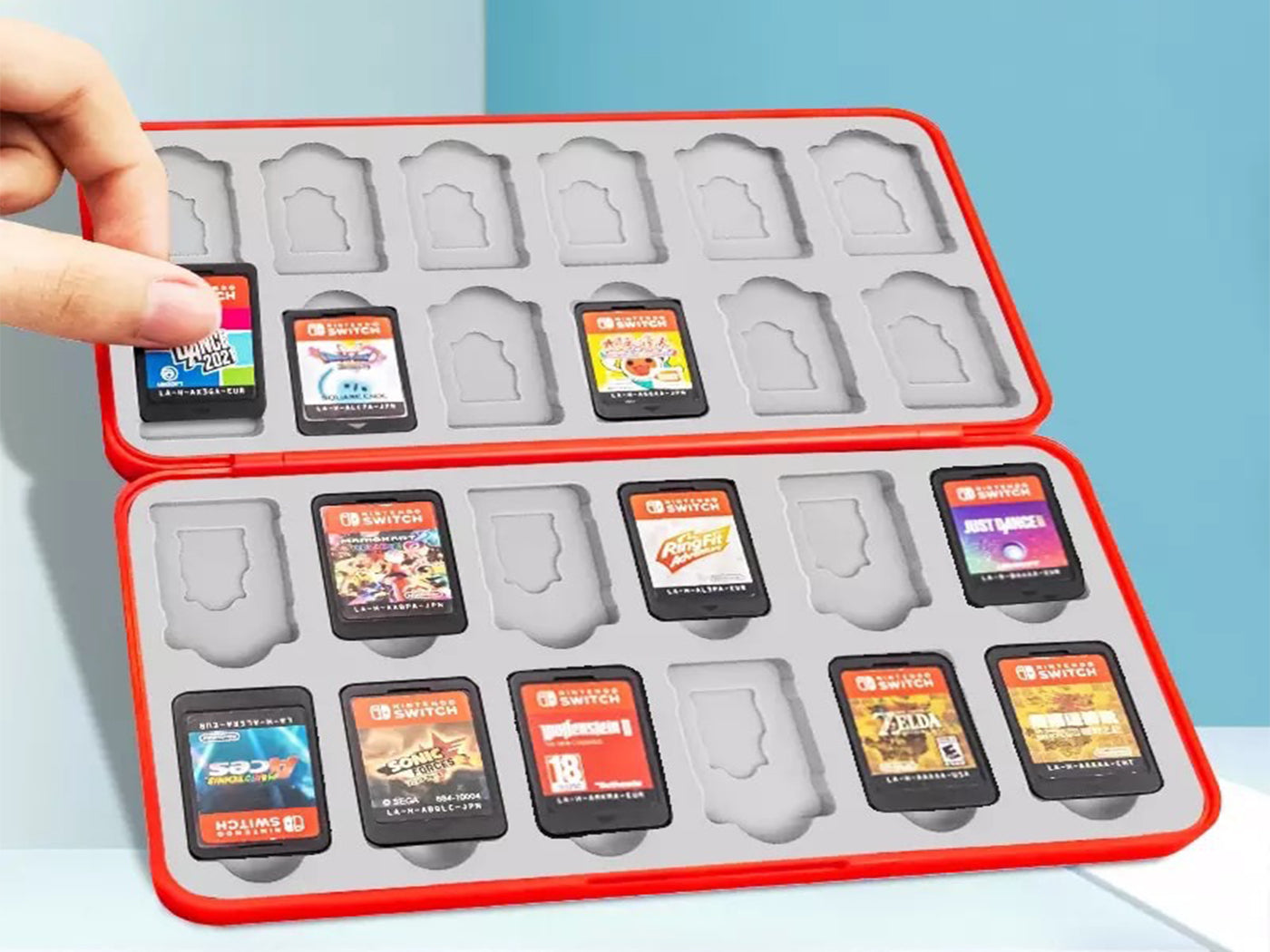 24 in-1 Magnetic Game Card Case Cover Storage Box Holder For Nintendo Switch /Lite