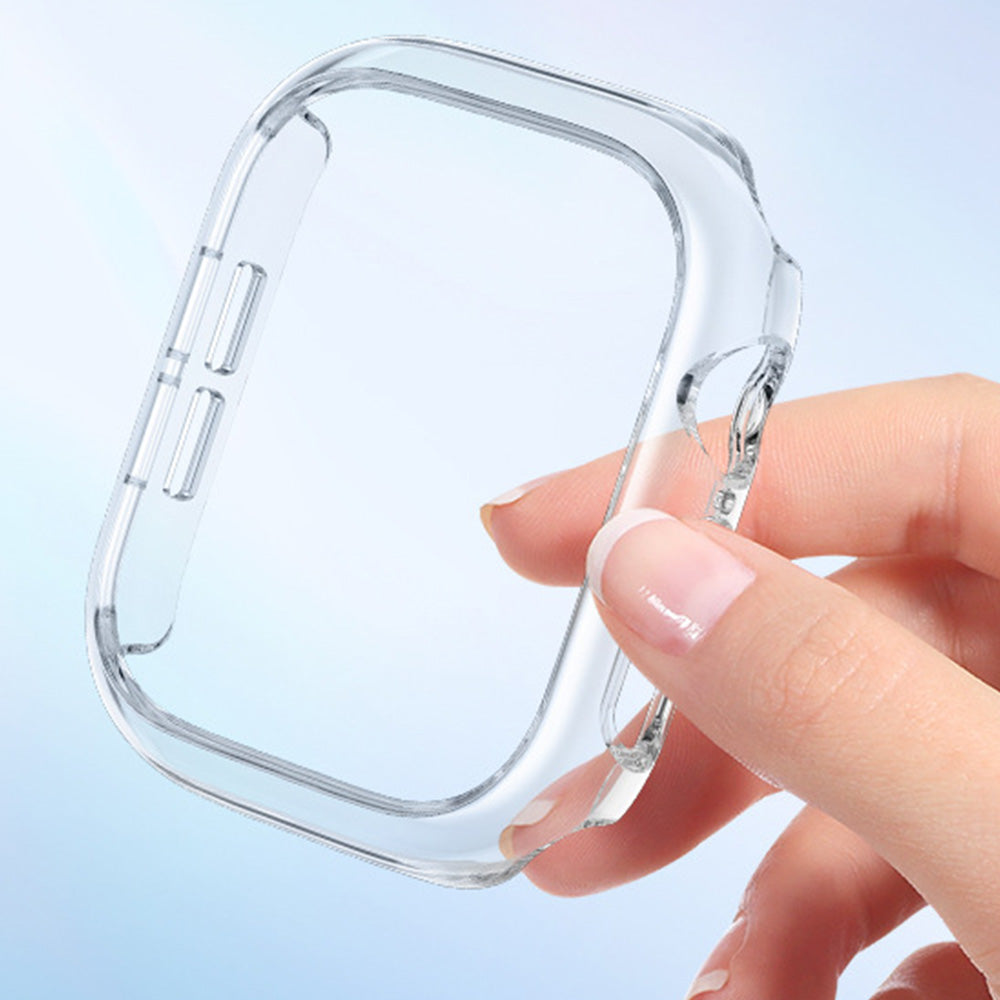 2 Piece Case and Screen Protector Set for Apple Watch Series 12-Transparent
