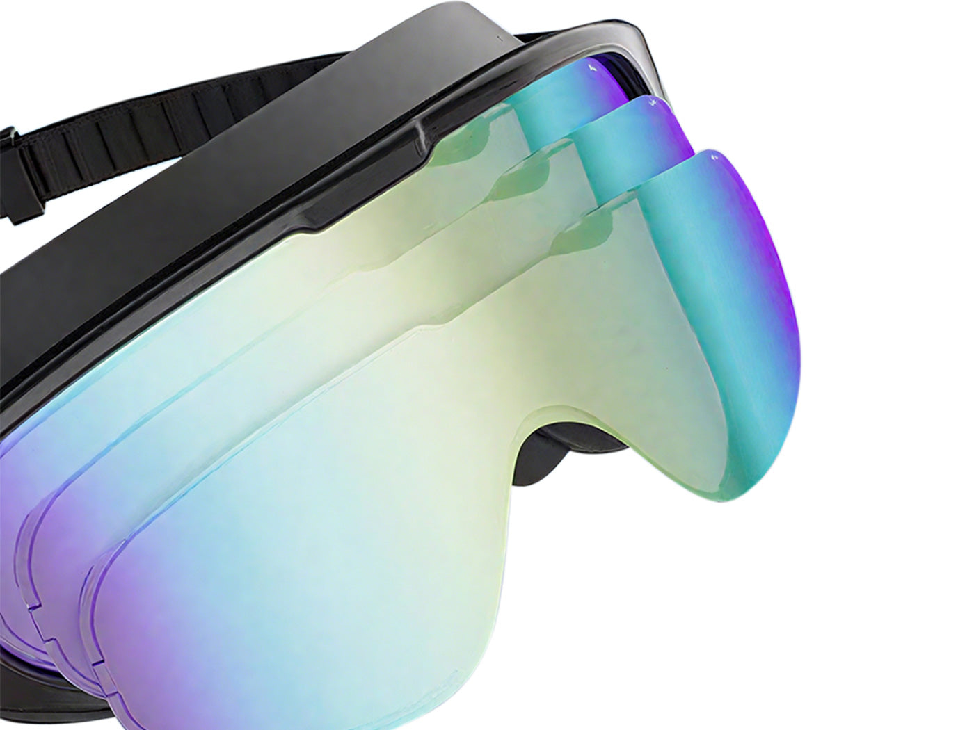Two Swim Goggles Wide View Swimming Goggles Anti-Fog Pool Goggles for Adult