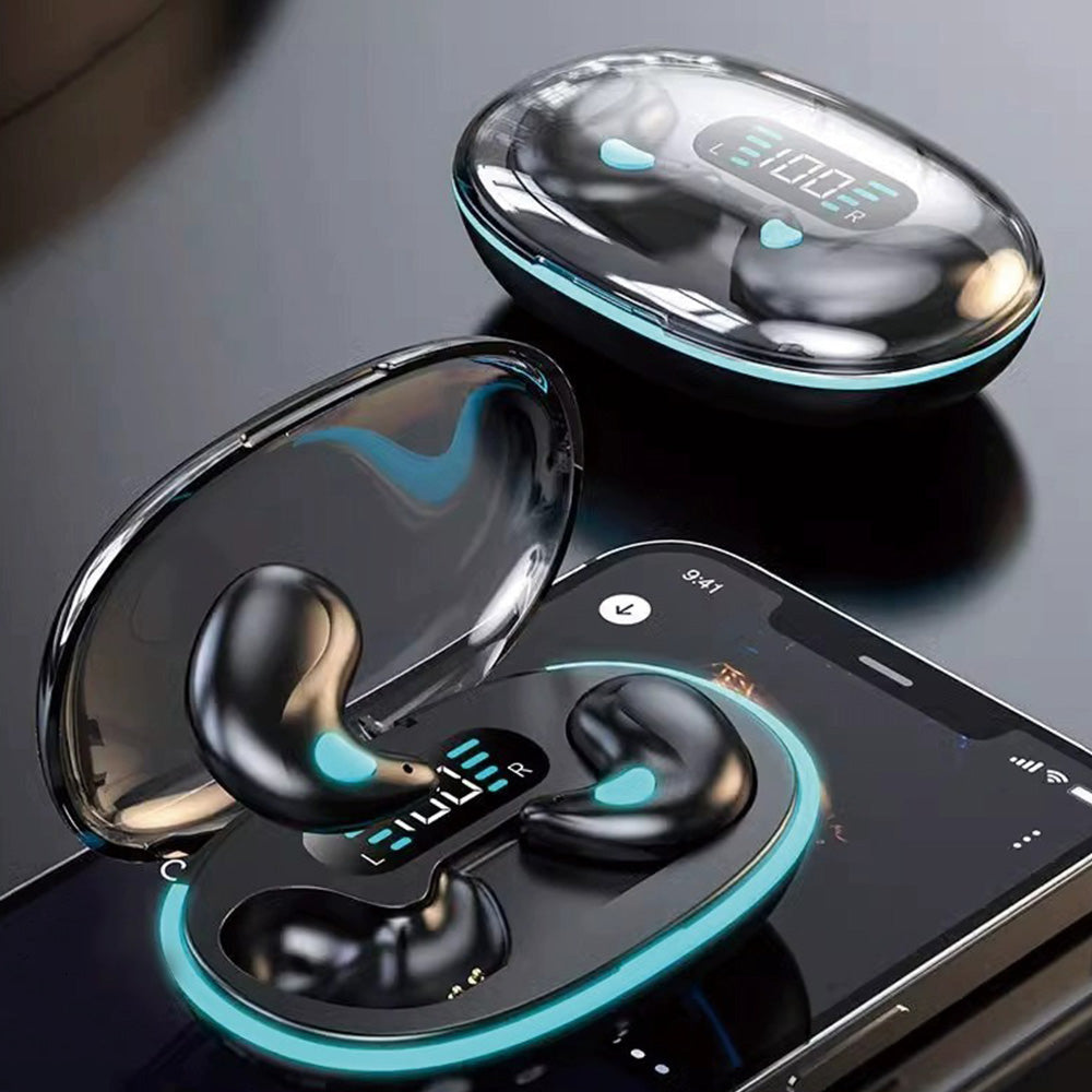 X55 Ultra-Thin Sleep Headphones - Wireless Bluetooth 5.3 Earphones, Side Sleeper Design