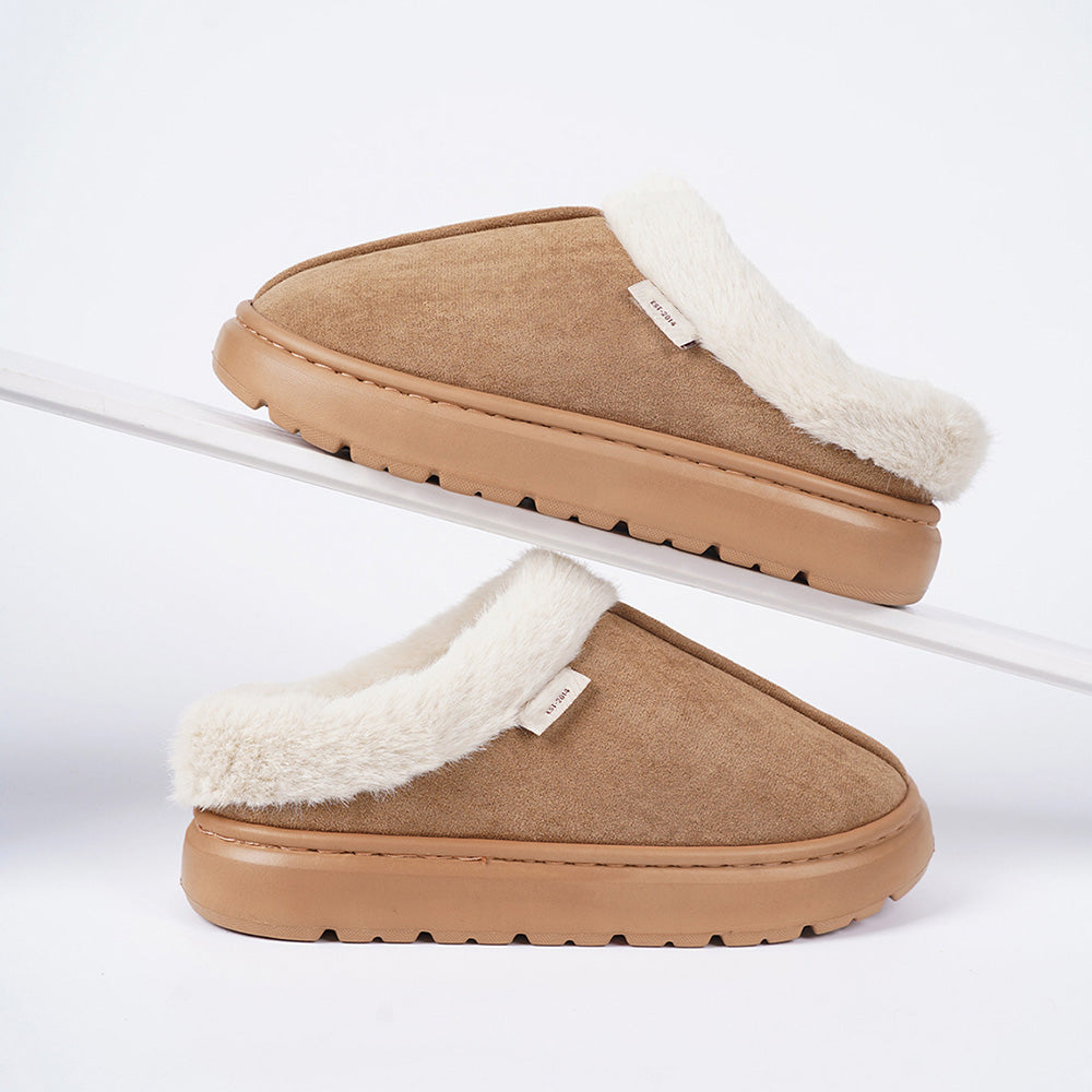Winter Warm Slipper Indoor Slip On Shoes with Anti-Slip EVA Sole for Men and Women
