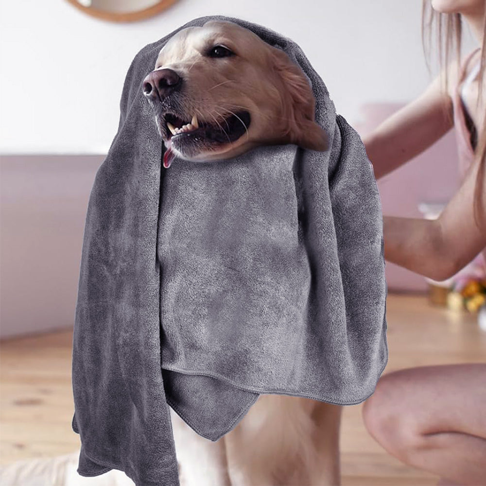 70x140cm Microfiber Pet Towel, Absorbent Drying Towel for Dogs, Lightweight Cloth for Home and Travel