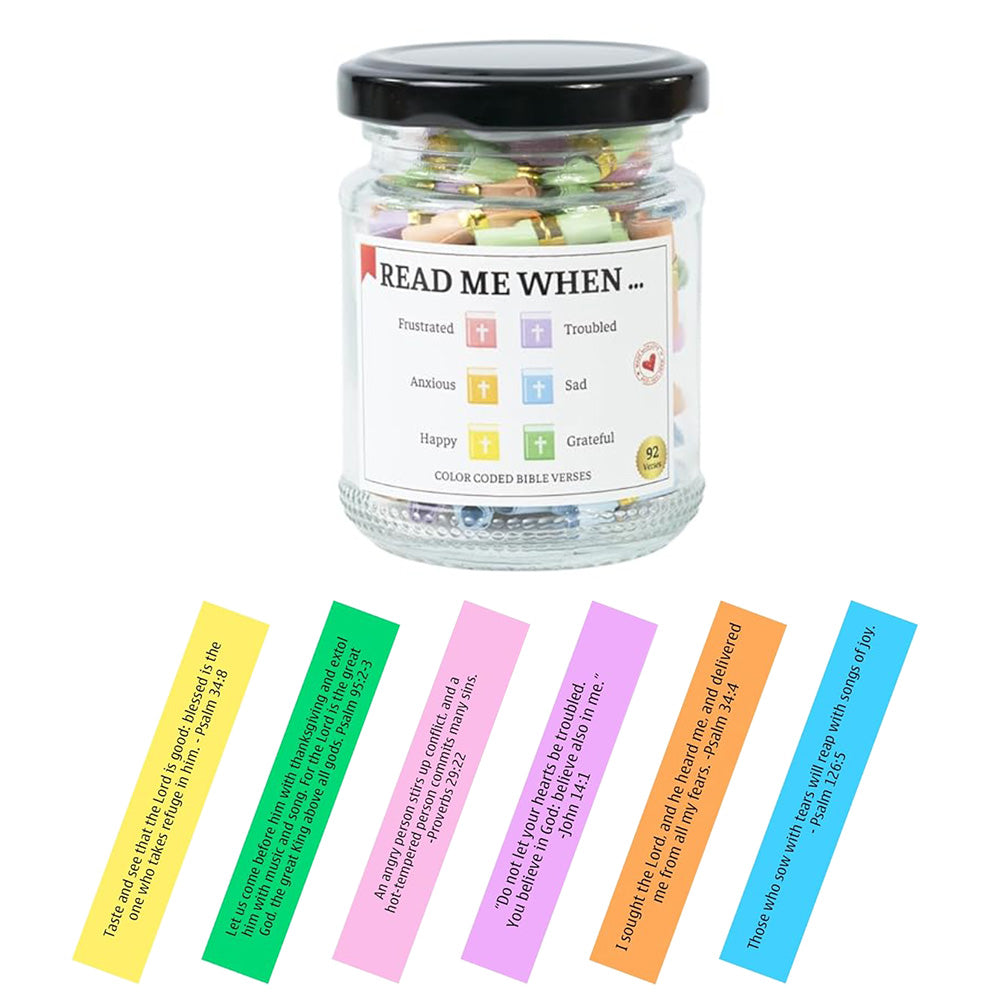 Bible Verse Jar for Emotions and Feelings and Daily Encouragement