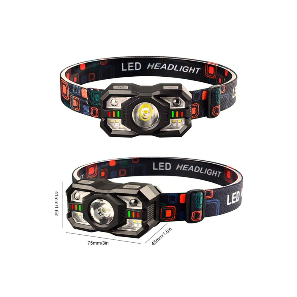 Rechargeable LED Motion Sensor Head Torch