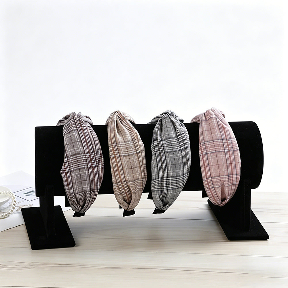 Headband Display Stand 30cm Cylindrical Velvet Hair Accessories Organizer