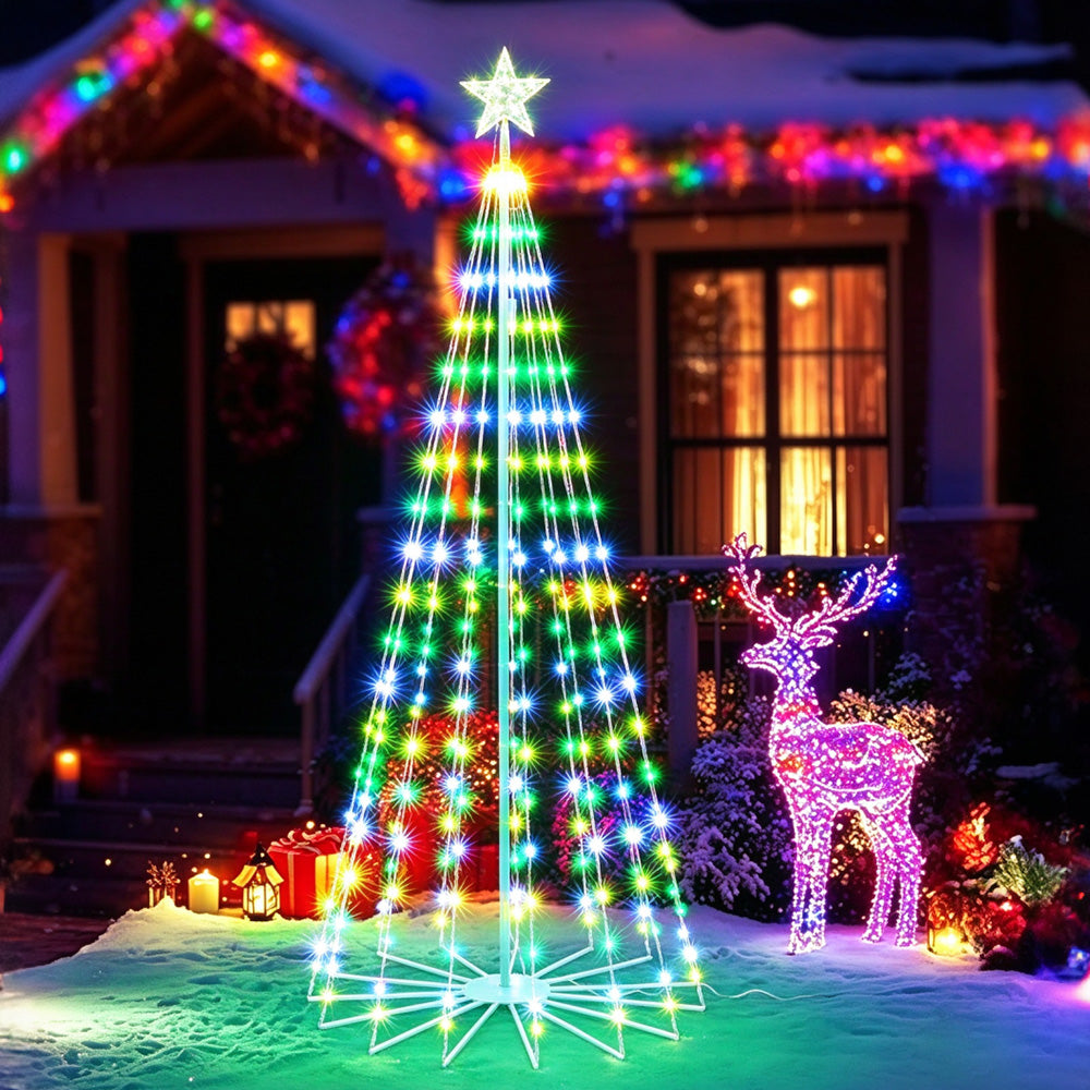 Bluetooth App Programmable USB Christmas Tree Pixel LED Lights with Music Sync