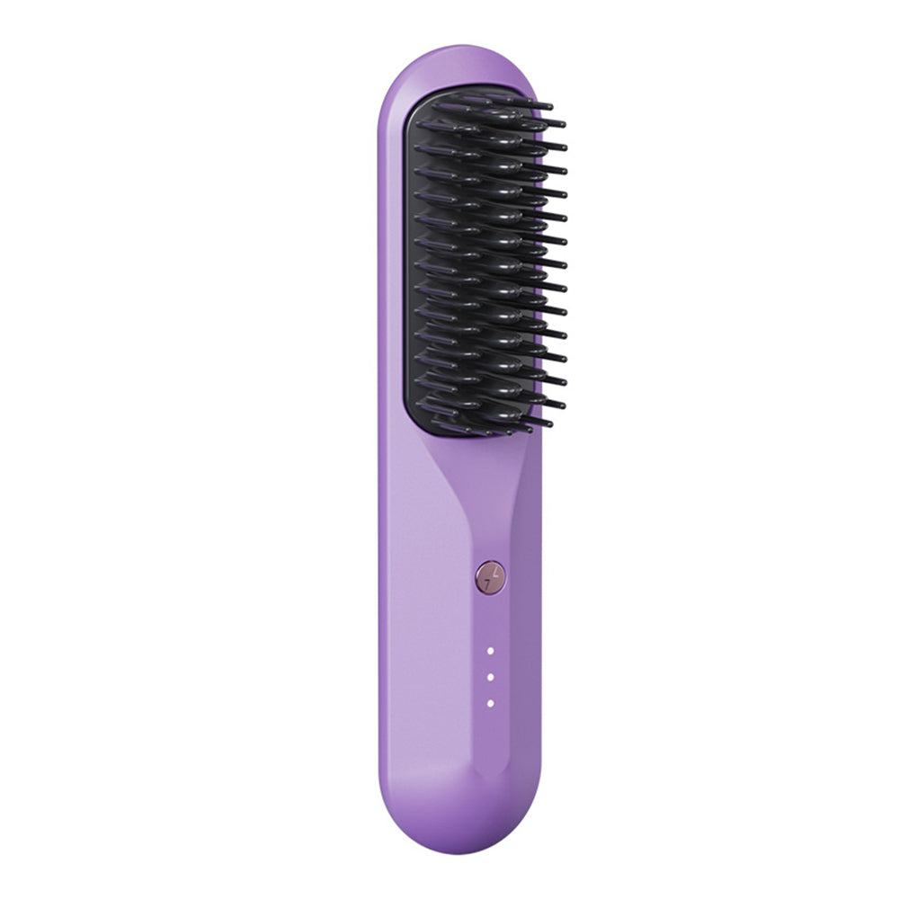 Portable Cordless Negative Ion Heating Hair Straightening Brush