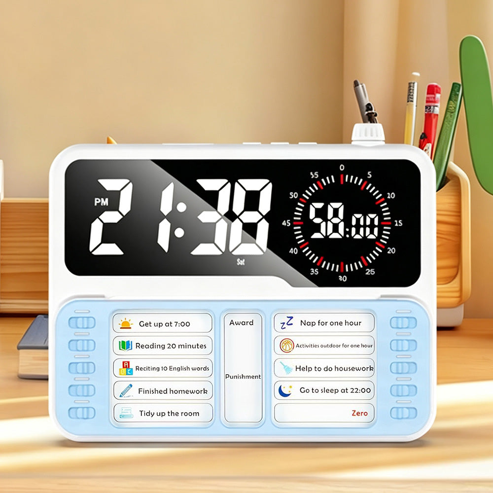 Visual Countdown Timer Clock Task Board and Pen Holder